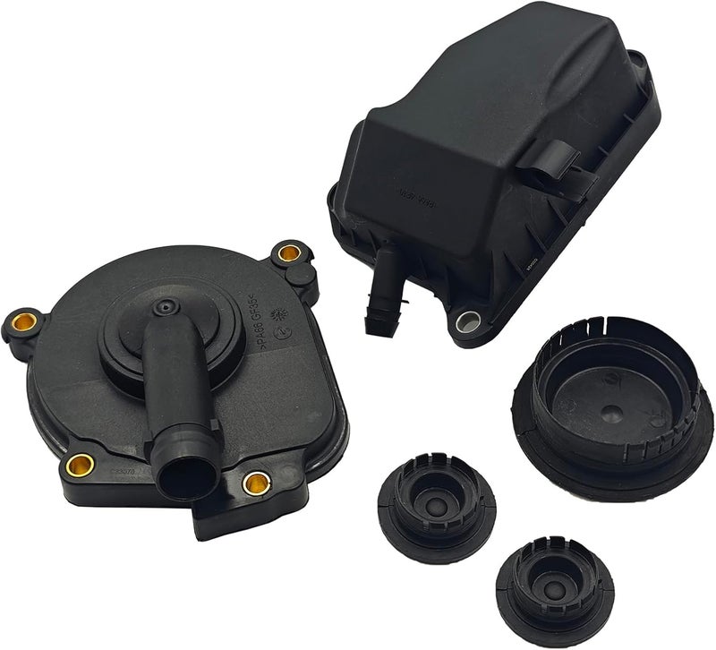 AMCC Engine Oil Separator Cover Kit & Camshaft Expansion Plug Kit Compatible with Mercedes-Benz M272 GLK M R S Replace:2720100631,0009985690,0009986590,2720160134 (5-piece set (OE number difference) - Image 1